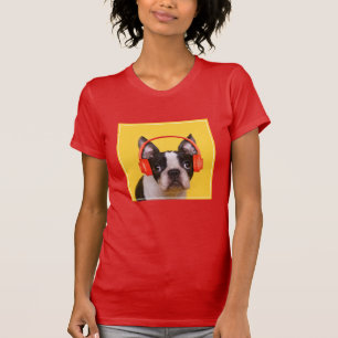 T-shirt Animaux de bébés cutest Casques Terrier de Bosto