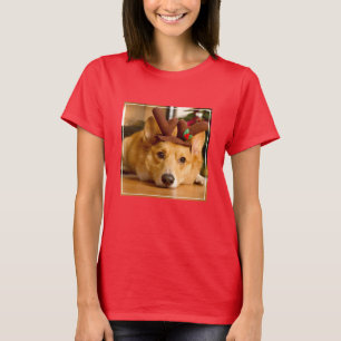 T-shirt Animaux de bébés cutest   Corgi Christmas Reindeer
