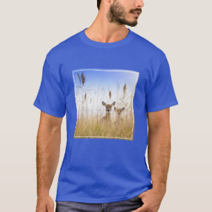 T-shirt Animaux de bébés cutest   Deux jeunes cerfs à queu