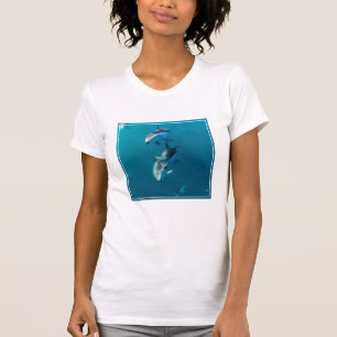 T-shirt Animaux de bébés cutest   Famille de dauphins