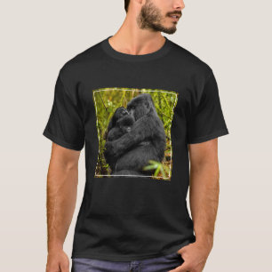 T-shirt Animaux de bébés cutest   Gorilla & bébé