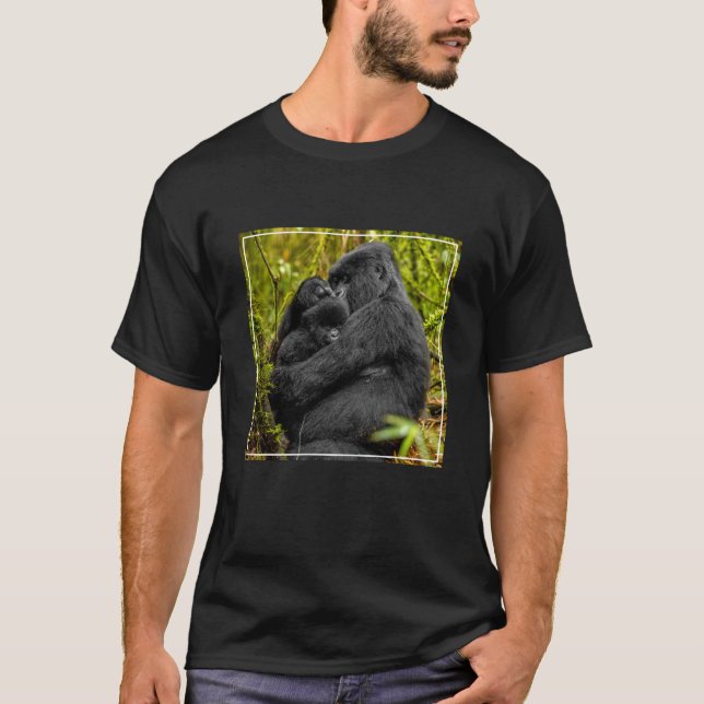 T-shirt Animaux de bébés cutest | Gorilla & bébé (Devant)