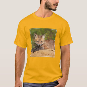 T-shirt Animaux de bébés cutest   Red Fox Pup