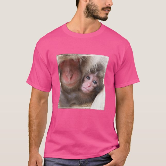 T-shirt Animaux de bébés cutest | Singe des neiges (Devant)