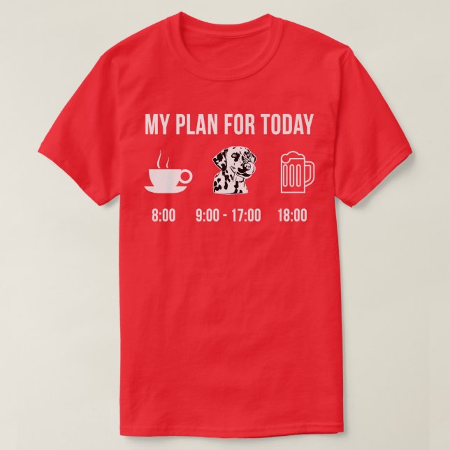 T-shirt Animaux de compagnie Chien dalmate Chien Chien Chi (Design devant)