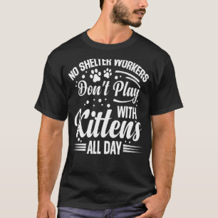 T-shirt Animaux de compagnie Lover Chat Volontaire Abri Tr