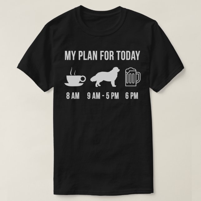 T-shirt Animaux de compagnie Newfoundland Dog Puppy Mon pl (Design devant)