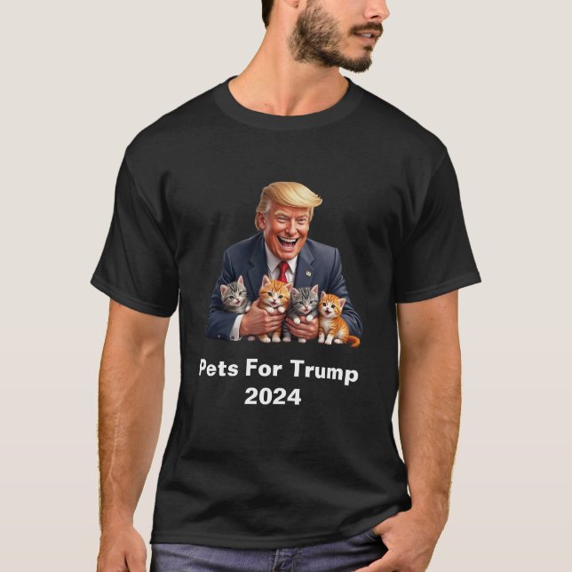 T-shirt Animaux de compagnie pour Trump 2024 (Devant)