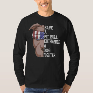 T-shirt Animaux de compagnie Sauvez un Pitbull Euthanasier