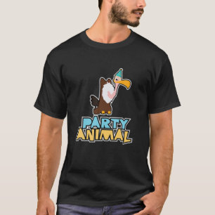 T-shirt Animaux de fête Buzzard Bird Graphisme Anniversai