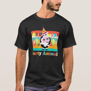T-shirt Animaux de la ferme vache pour fête d'enfants