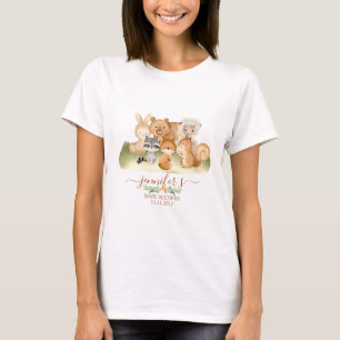 T-shirt Animaux de la forêt terreux maman bébé à venir