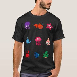 T-shirt Animaux de plage mignons .
