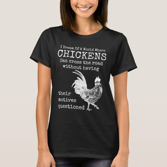 T-shirt Animaux de poulet e Scoop Cool (Devant)
