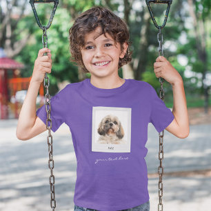 T-shirt Animaux de vacances Anniversaire Photo Cadre perso