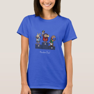 T-shirt Animaux des Bois Numéro Un ! Podium de Cadeau Art