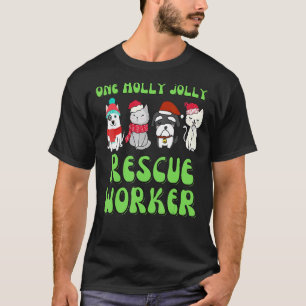 T-shirt Animaux domestiques chien de Noël chien refuge