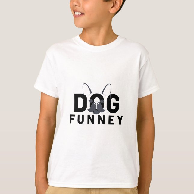 T-shirt animaux domestiques, chien fuuney, animaux domesti (Devant)