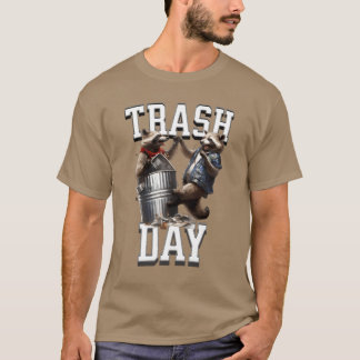 T-shirt Animaux drôles de la journée Raccoonsrash drôles