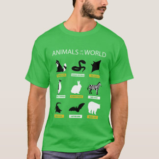 T-shirt Animaux Du Monde Mème Animaux Rares fille