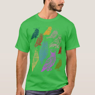 T-shirt Animaux forestiers Chouette des oiseaux indigènes