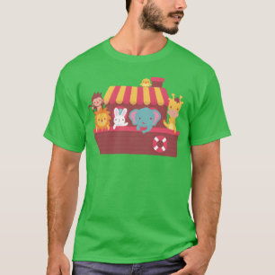 T-shirt Animaux mignons cadeau bateau d'Arche de Noé