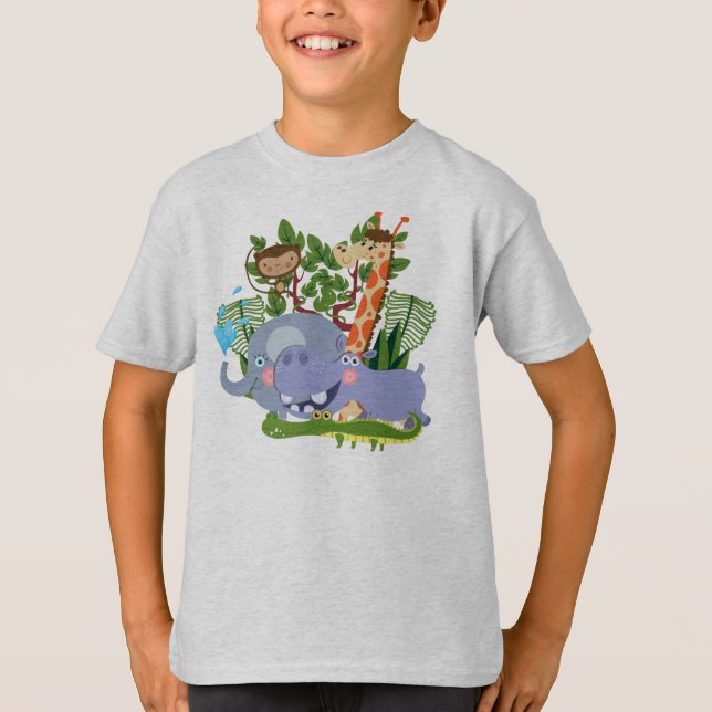 T-shirt Animaux mignons de safari (Devant)