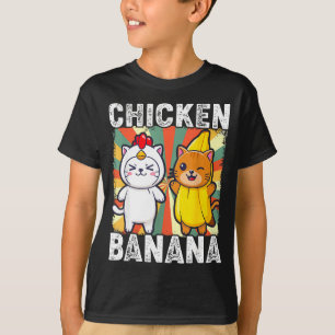 T-shirt Animaux Mignons En Costumes De Poulet Et De Banane