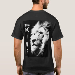 T-shirt Animaux Moderne Pop Art Lion Head Elégant Homme