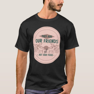 T-shirt Animaux Nos amis Pas de nourriture Drôle Amoureux 