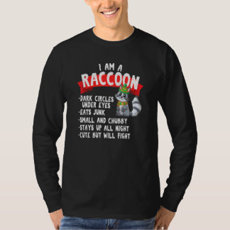 T-shirt Animaux Sarcastiques Joli Raccoon