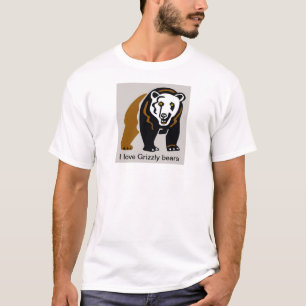 T-shirt Animaux sauvages - J'aime les OURS GRIZZLY - Faune