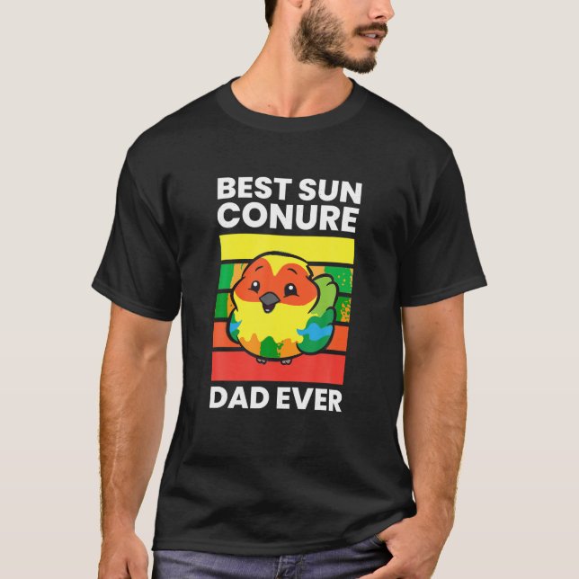 T-shirt Animaux Sun Conure Meilleur Soleil Conure Papa Jam (Devant)