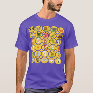 T-shirt Animaux zoo impression Apprendre animaux tous les