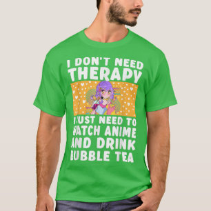 T-shirt Anime Art pour Ados filles femmes Merch Bubble Tea