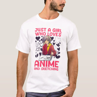 T-shirt Anime Art Pour Femmes Ados Filles Hommes Anime Mer