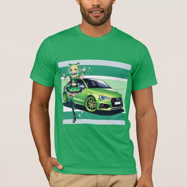 T-shirt Anime Audi RS3 (Devant)