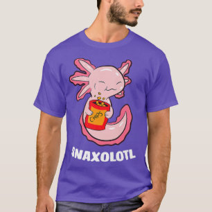 T-shirt Anime Axolotl Waifu Who Love Anime Ramen And Sketc