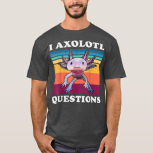 T-shirt Anime Axolotl Waifu Who Love Anime Ramen And Sketc