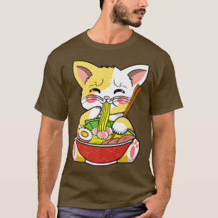 T-shirt Anime cat noodles ramen japanese neko cat noods fo