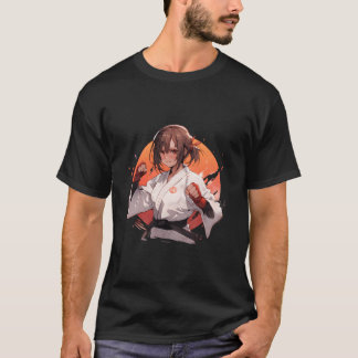 T-shirt Anime Cheveux Lisses Jiu-Jitsu Brésilien Mial