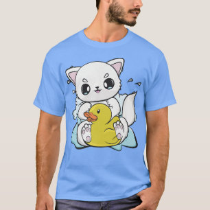 T-shirt Anime Cute Arctic Feu Avec Canard Jaune