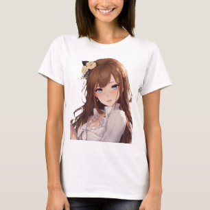 T-shirt Anime Cute Japonaise Kawaii Cartoon Otaku fille