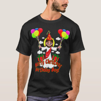 T-shirt Anime de garçon d'anniversaire de Jésus de Joyeux