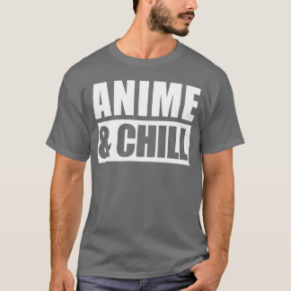 T-shirt Anime Et Chill manga dessin animé film famille