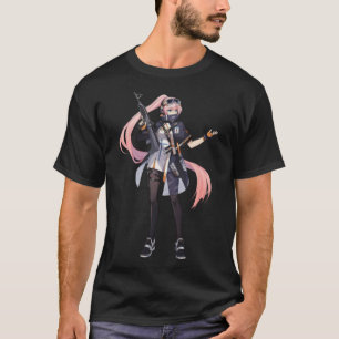 T-shirt Anime fille avec arme