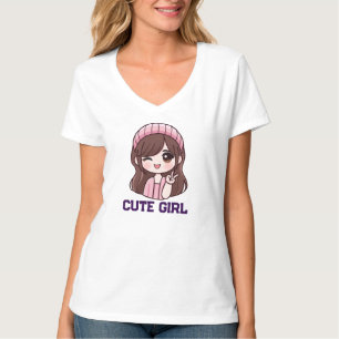T-Shirt Anime Fille Mignonne