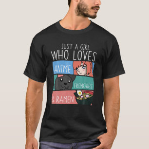 T-shirt Anime French Bulldog Et Ramen Dog