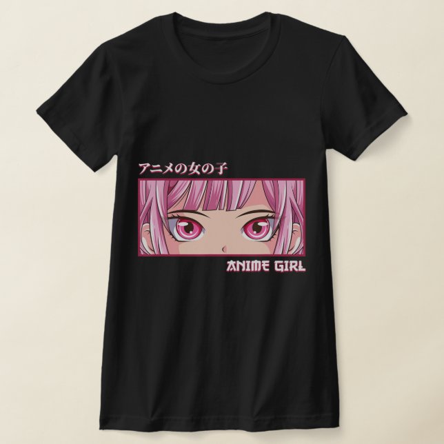 T-shirt Anime Girl Eyes Japonais Japon Art esthétique Anim (Poser)
