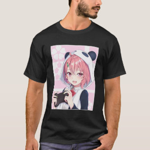 T-shirt Anime Girl Japonais esthétique Anime Otaku Cadeau